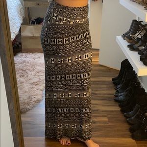 Maxi tribal skirt